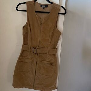 Rewash Tan Corduroy Dress